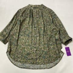 未使用 アデュートリステス リバティ エレオノラ スタンドカラーシャツ 