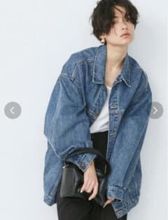 ungrid ビッグシルエットデニムジャケット BLUEのサムネイル