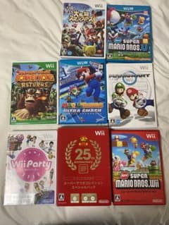 ニンテンドーwii WiiU カセット8点セットのサムネイル