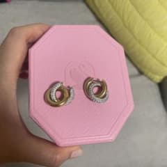 【すしっこ 様】SWAROVSKI スワロフスキー フープ ピアス ゴールド すしっこ 様】SWAROVSKI スワロフスキー フープ ピアス ゴールド
