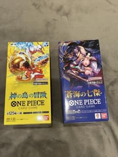 ONE PIECE 決戦の刻 神の島の冒険 2BOXセット　テープ付➕おまけ ONE PIECEカードゲーム 神の島の冒険 蒼海の七傑 2BOX テープ付き
