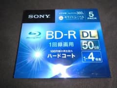 SONY ビデオ用BD-R 追記型 片面2層50GB 4倍速  5枚パックのサムネイル