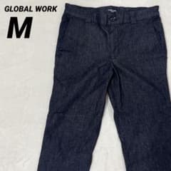 GLOBAL WORK【美品】ストレートデニム ブラック きれいめ カジュアルMのサムネイル