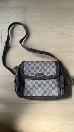 ✨美品✨GUCCI GG ショルダーバッグ ベージュ ブラウン ロゴ レザー金具のサムネイル