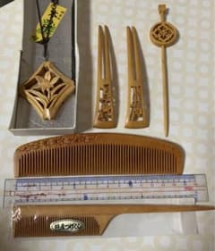 薩摩つげ さつまつげ 拓殖 櫛 つげ櫛 かんざし ペンダント 和風 着物 