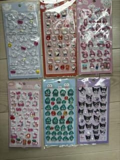 キャラクター透明シール6枚セットのサムネイル