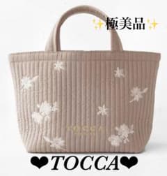 ✨極美品✨TOCCA トッカ フラワー刺繍 キルティング トートバッグ