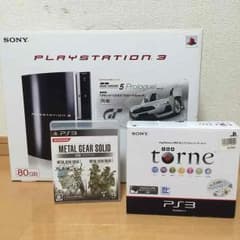 PS3本体80G torne メタルギアソリッドのsetのサムネイル
