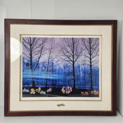 ヒロヤマガタ（山形博導） 【スウェーデンの森の物語】 シルクスクリーン サイン入 ヒロヤマガタ（山形博導） 【スウェーデンの森の物語】 シルク