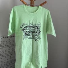 古着　グラフィックTシャツ ライトグリーンのサムネイル