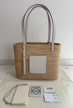 LOEWE ロエベ スクエア バスケットバッグ かごバッグ ホワイト