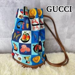 希少美品 オールドグッチ シモ ショルダーバッグ キャンバスレザー 総 