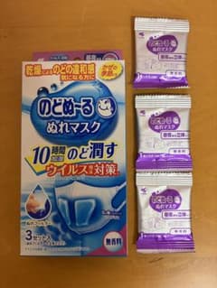 小林製薬 のどぬ〜る ぬれマスク 昼夜用 立体タイプ ぬれフィルター3組のみ