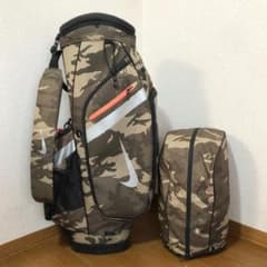 希少】 NIKE ナイキ ゴルフ キャディバッグ 14分割 迷彩 カモフラ