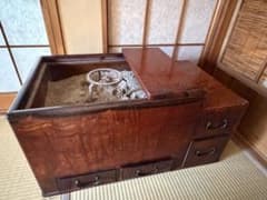 木製◎長火鉢◎灰・五徳付き 【引き取り限定】 - メルカリ