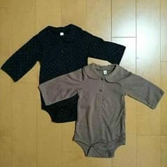 専用☆茶色襟つきロンパースのサムネイル