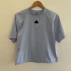 訳あり アディダス パーレイ コラボ Tシャツ S ブルー 半袖　a037のサムネイル