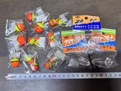 C－1 透明水中ウキ、玉ウキ セットのサムネイル