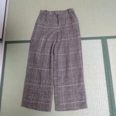 00sグレンチェック柄 ワイドスラックス パンツのサムネイル