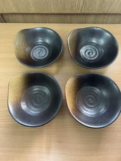 とんすい　4個セット　取っ手付き　鍋用　取り皿　食器のサムネイル