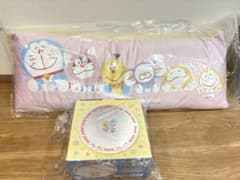 藤子・F・不二雄 90周年ロングクッション　ラーメンどんぶり　新品　ドラえもん