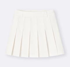 GU ホワイト プリーツスコート Sのサムネイル