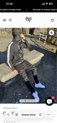 STWEAR.JEANS CONNOR スキニーパンツ ブラックのサムネイル