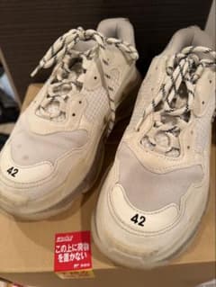 BALENCIAGA Triple S スニーカー ホワイト 42のサムネイル