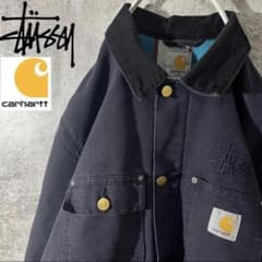 Carhartt x Stussy collaboration jacket, black