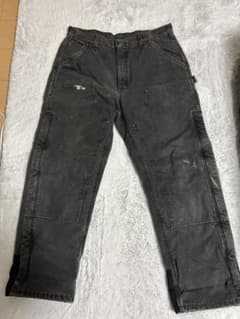 carhartt ダブルニー 裏地キルティング グレー 36×32 ペインター 