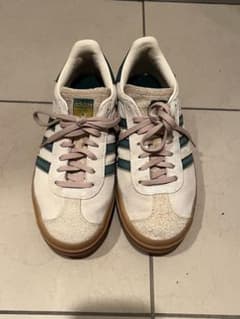 adidas Gazellebold クリーム×グリーン 25.0のサムネイル