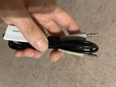 モニター付属 3.5mm オーディオケーブル（ステレオミニプラグ）