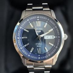 て*ん様 SEIKO 5 SNKP17K1 自動巻き 21石 海外モデル ネイビ - メルカリ