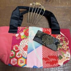 和装用バッグ 髪飾り セットのサムネイル