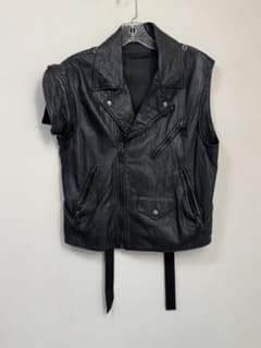 helmut lang 2003 レザー　ジャケット　ベスト helmut lang 2003 レザー ジャケット ベスト - メルカリ