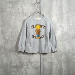 【BAPE KIDS】ベイプキッズ 日本製 BOY MILO スウェット 120
