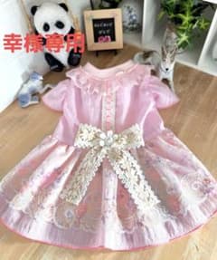 ハンドメイド犬服・キュート♥️エレガント ギャザーたっぷりドレス ハンドメイド犬服・キュート♥️エレガント ギャザーたっぷりドレス