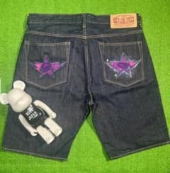 カスタム品 BAPE DOUBLE STAR SHORTS JEANS XLのサムネイル