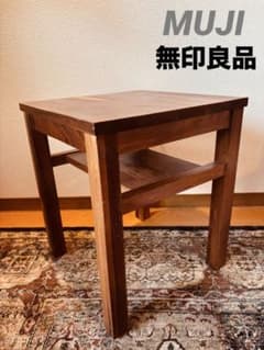 ☘️送料無料⭐️無印良品⭐️無垢材サイドテーブルベンチ 板材⭐️ウォールナット材 ☘️送料無料⭐️ウォールナット⭐️無印良品⭐️無垢材サイドテーブル