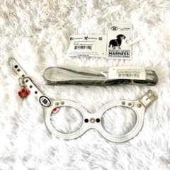 新品] BBベルト 2.5号 スワロフスキー付き+リード セット*ホワイト