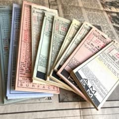 海外 ヴィンテージ バス チケット セット 10冊 ジャンクジャーナル