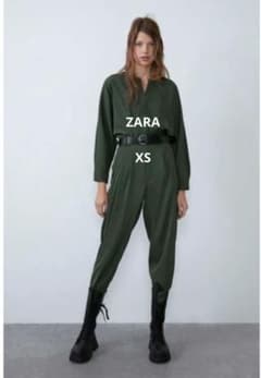 ZARA オリーブグリーン ジャンプスーツ Sのサムネイル