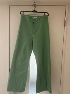 ZARA ワイドレッグパンツ グリーン EUR40のサムネイル