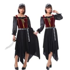 女海賊 パイレーツ2 コスチューム ハロウイン 仮装 コスプレ セットのサムネイル