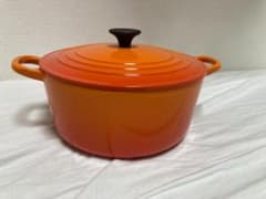 カンキチ様専用　ルクルーゼ ココット・ロンド 22cm オレンジのサムネイル