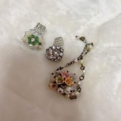 【ハンドメイド】花モチーフ アクセサリー3セットのサムネイル