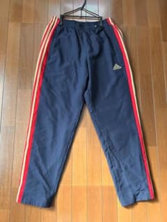 adidas ナイロンパンツ ネイビー