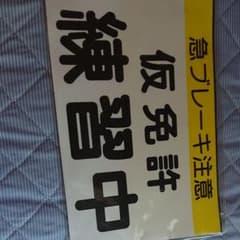 仮免許練習中マグネットプレート2枚セットのサムネイル
