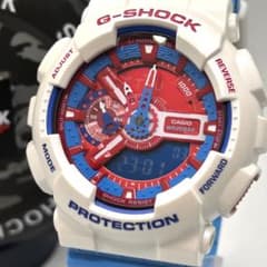 未使用級・稼動】G-SHOCK GA-110AC ブルー&レッドシリーズ - メルカリ