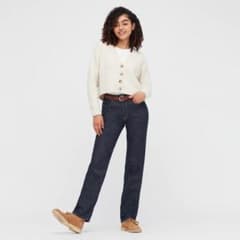 【新品未使用】スリムストレートハイライズジーンズ　69 NAVYのサムネイル